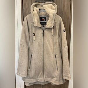 1 Madison Expedition Womens Tan ZIP Up Hoodie Jacket Size XXL